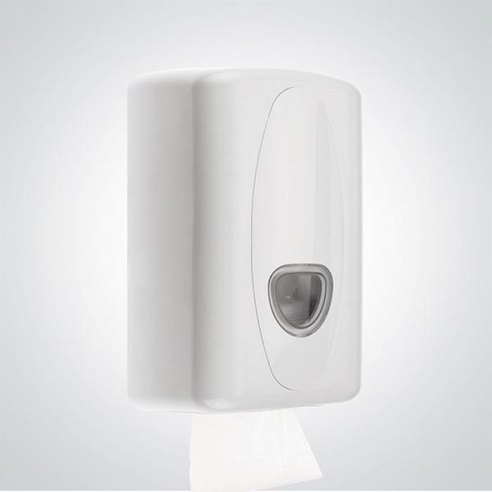 Bulk Pack Plastic  Toilet Tissue Dispenser - White