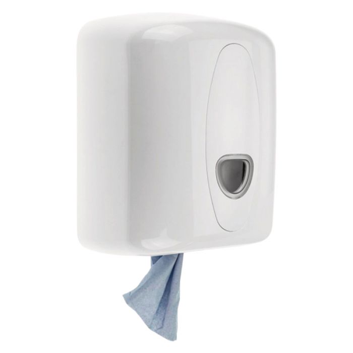 Centrefeed Plastic Towel Roll Dispenser - White