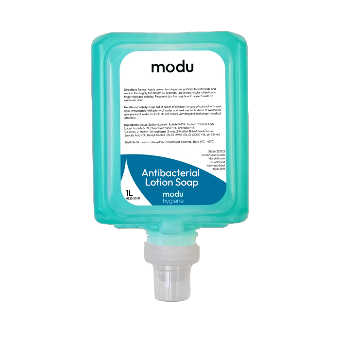 Antibacterial Blue Lotion Soap - 6 x 1L Cartirdges - Auto Dispenser Compatible