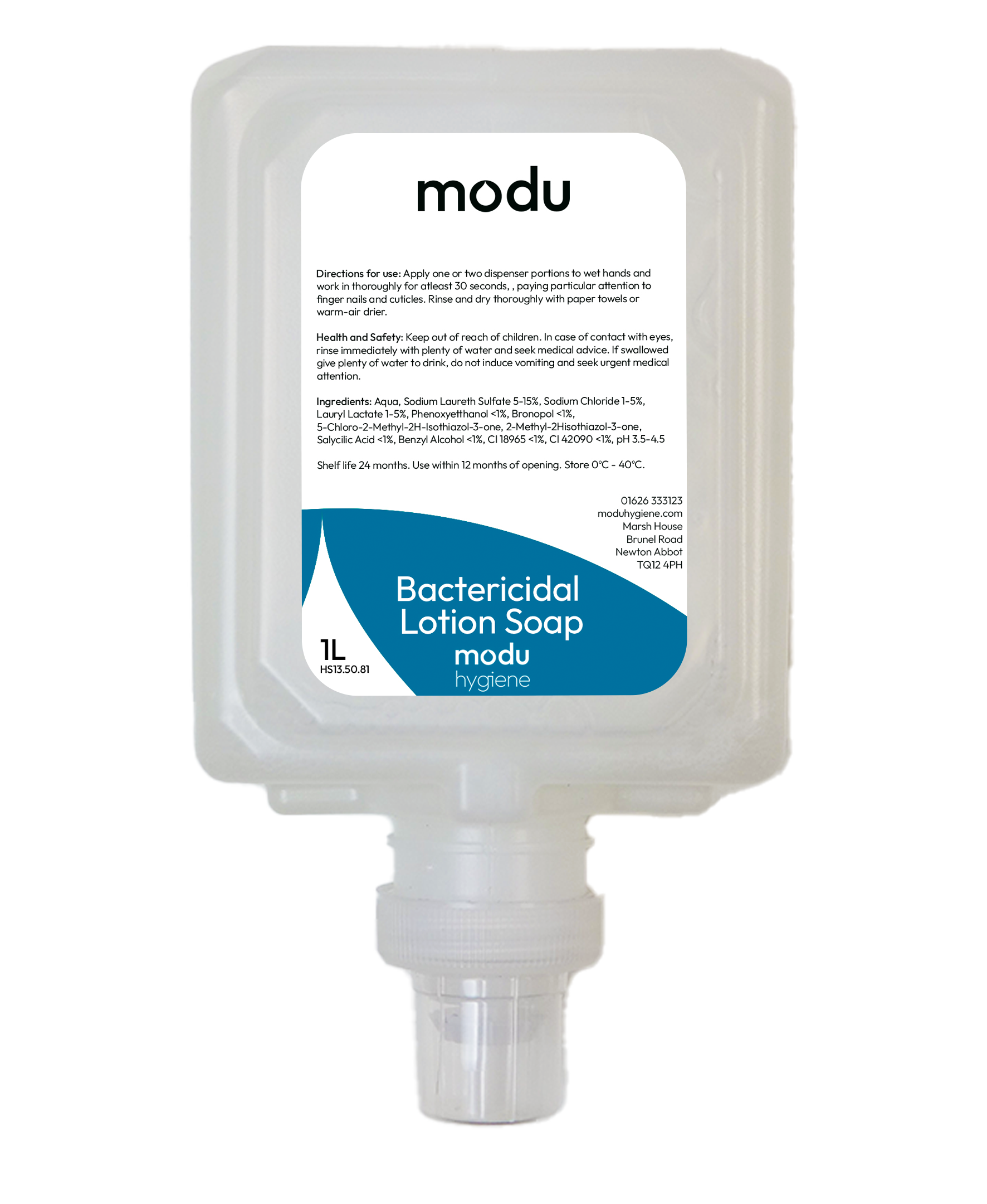 Bactericidal Lotion Soap - 6x1L Auto Cartridges - Modu Hygiene
