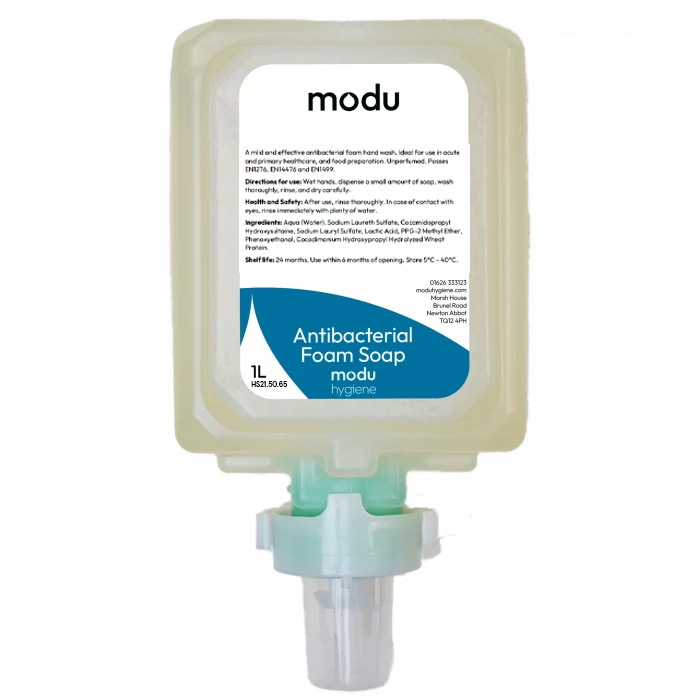 Antibacterial & Antiviral Clear Foam Soap - 6 x1L Cartridges
