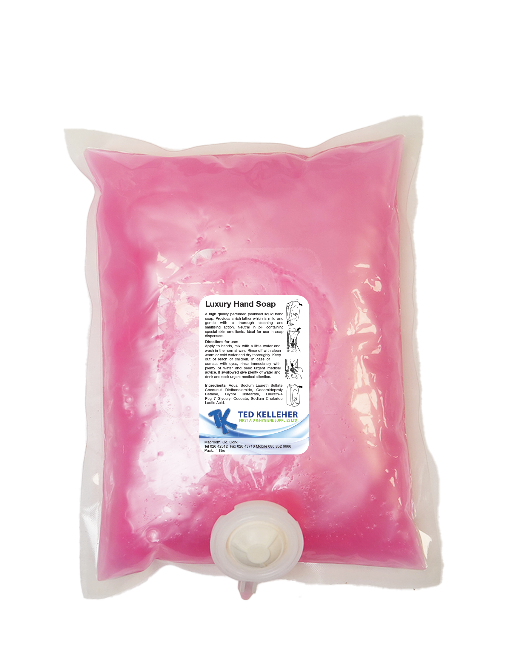 Perfumed Pink Lotion Soap - 6x1L Pouches