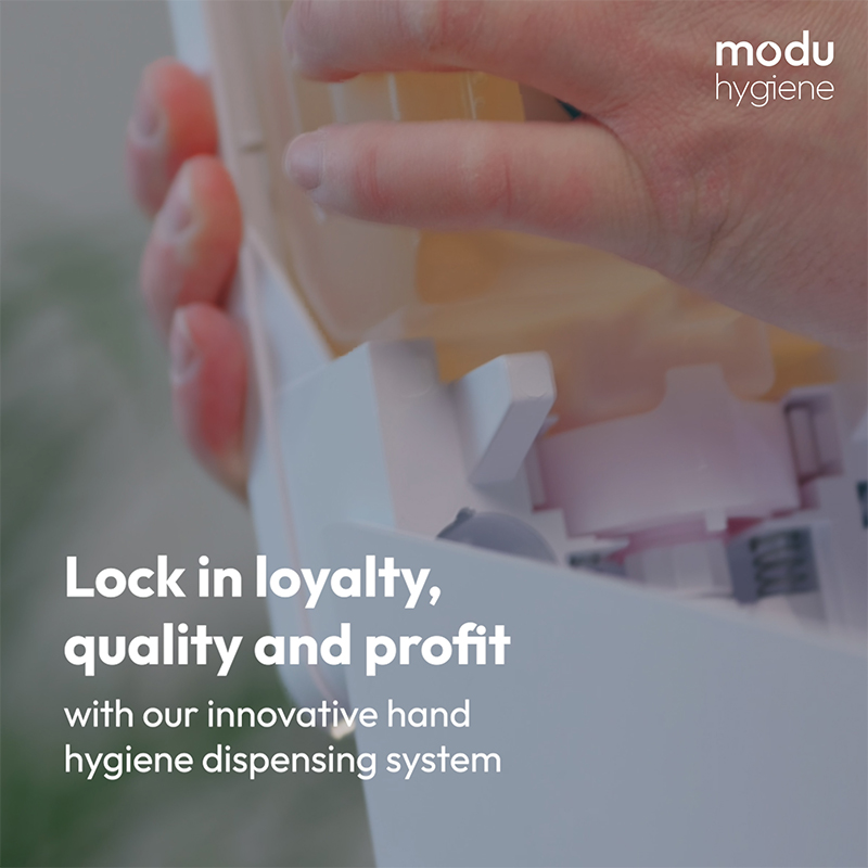 Lock in loyalty, quality and profit with our innovative hand hygiene dispensing system.